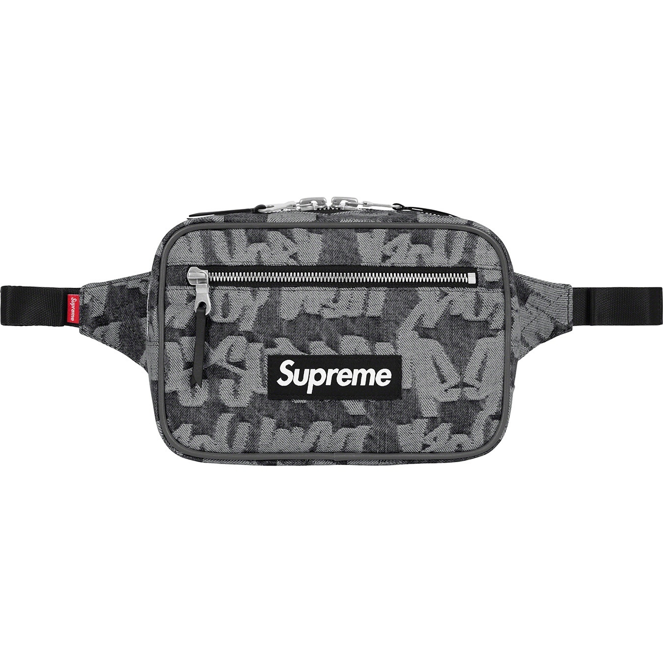 Fat Tip Jacquard Denim Waist Bag view 11